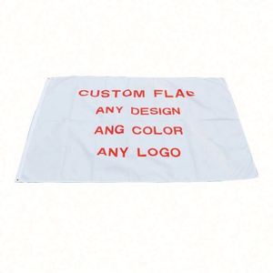 ธงโฆษณาขนาดมาตรฐาน 3x5 ฟุต สำหรับใช้งานกลางแจ้ง ขายส่งทุกขนาด ธงสีขาวแบบกำหนดเอง ธงป้ายโฆษณา - Product Image 3