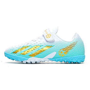 Nuevas zapatillas de fútbol transpirables estilo cross-border para niños y niñas, zapatillas de fútbol para interior, zapatillas de entrenamiento para césped, antideslizantes. - Product Image 2