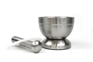 مطحنة التوابل مزدوجة الصلبة طاحونة من الفولاذ المقاوم للصدأ هاون ومدقة المطبخ الثوم Pugging وعاء الصيدلية السلطانية - Product Image 3