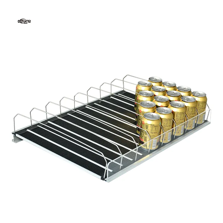 Made In China Convenience Store Beverage Display Gravity Roller Shelf Customized
