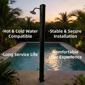 Doccia Solare Ottagonale JADE 35L per Esterni |   Doccia ad acqua solare per giardino, piscina, campeggio - Product Image 2