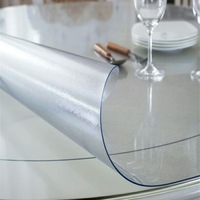 Film protecteur rond en PVC souple personnalisé YIHONG, antidérapant, résistant à la chaleur, transparent pour couverture de table
