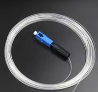 G657B3 FTTH 0.9mm Câble à fibre optique monomode Câble à fibre optique nu transparent pour les réseaux WiFi 4G Installation invisible