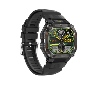 Montre connectée de sport pour homme DF HT34, écran IPS HD 1,75 pouces, étanche, fréquence cardiaque, bracelet de fitness, appel vocal, lampe de poche - Product Image 6