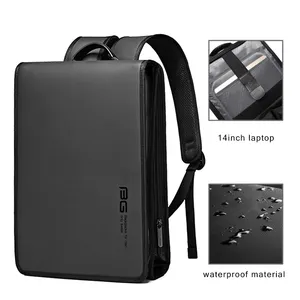 Mochila de viagem inteligente antifurto, mochila de viagem para laptop à prova d'água com design personalizado para homens de negócios