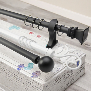 ZSTARR Asta <span class=keywords><strong>per</strong></span> Tende Classica in Lega di Alluminio con Staffa Facile da Installare, Tende <span class=keywords><strong>per</strong></span> Finestre di Alta Qualità con Anelli, Design Semplice - Product Image 2