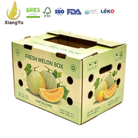 Boîte d'emballage personnalisée Xiangyu pour cantaloupes, carton ondulé robuste pour le stockage, l'expédition et l'emballage d'aliments frais