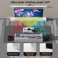 Écran de projection électrique automatique US Vision, encastré au plafond, Fresnel anti-lumière, HD 4K, 100/120 pouces, 16:9