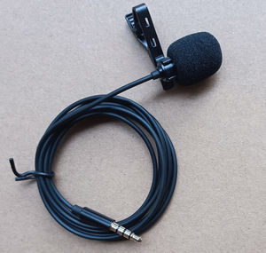 Mini Dynamic Microfono Pechero Lavalier De Solapa Estereo + Funda Comunicación por cable para cámaras celulares - Product Image 2