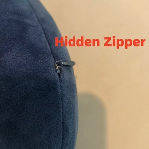 Hải quân màu xanh chuyến bay gối đính kèm Snap Dây đeo mềm có thể giặt Bìa Bộ nhớ bọt cho đầu cổ hỗ trợ cho máy bay ngủ - Product Image 3