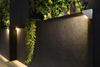 OASISLUX Lampe de lavage murale en forme de L pour l'extérieur rue jardin corps en aluminium Ip65 Contrôle multiple Éclairage extérieur