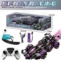 Voiture RC F1 2,4 GHz à l'échelle 1:16, contrôlée par application, rechargeable, avec éclairage et effets de fumée, télécommandée, pour enfants, avec chargeur