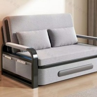 Canapé-lit convertible moderne et multifonctionnel, inclinable et pliable, avec rembourrage en éponge haute densité et revêtement en cuir, adapté aux chats, pour salon
