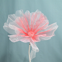 Fleurs de pavot géantes artificielles en organza de Offre Spéciale YOPIN-5227 pour la décoration de centre commercial de mariage
