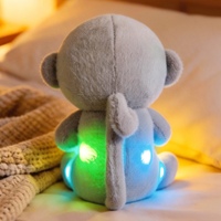 Peluche singe assis lumineuse, super douce, en coton PP, cadeau d'anniversaire pour enfants
