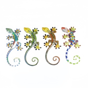 Meilleures ventes 2025 – Décoration murale en résine multi-couleurs, modèle lézard espagnol, salamandre, gecko – Artisanat animalier en résine pour la vente en gros - Product Image 2