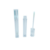 Tube carré transparent en plastique solide vide pour gloss à lèvres/mousse à lèvres, correcteur liquide, gloss repulpant – Emballage personnalisé