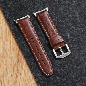 <span class=keywords><strong>Bracelet</strong></span> de montre en <span class=keywords><strong>cuir</strong></span> véritable Crazy Horse personnalisé pour <span class=keywords><strong>Samsung</strong></span> <span class=keywords><strong>Galaxy</strong></span> <span class=keywords><strong>Watch</strong></span> 8 Classic 44 mm 40 mm, <span class=keywords><strong>bracelet</strong></span> rétro fait main - Product Image 5