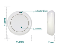 Mini télécommande sans fil RF 433 MHz pour éclairage d'ambiance, serrure de porte, bande LED de voiture - Century Aoke AK-K240903 Portée de 50 m Code d'apprentissage