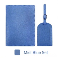 Sac de voyage en cuir végétalien écologique de luxe avec logo personnalisé Minet, porte-étiquette de bagage en PU personnalisé, porte-carte d'identification portable
