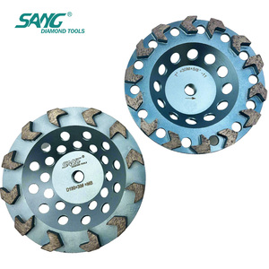 Meule diamantée en forme de flèche SANG, à segments, bonne dissipation thermique, personnalisée, pour le meulage et le polissage des sols en béton - Product Image 2