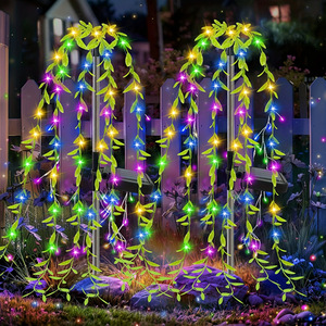 Guirlandes lumineuses solaires en forme de saule pour extérieur, décoration de jardin, effet ciel étoilé - Product Image 2