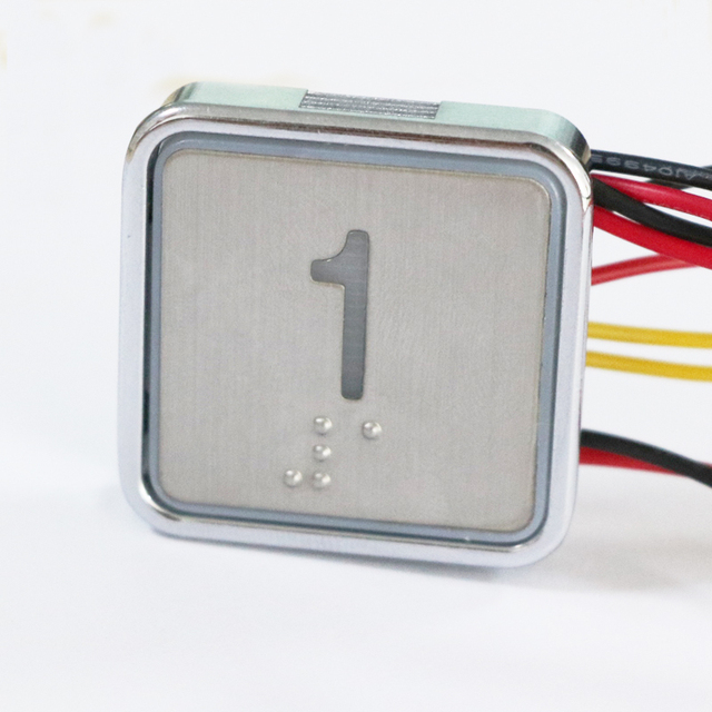 Modern Square Stainless Steel Non-Contact Touch Elevator Button