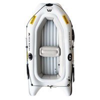 Bateau pneumatique Aqua Marina MOTION en PVC T-18 avec moteur 255*125cm, durable, pliable, écologique et léger pour l'extérieur