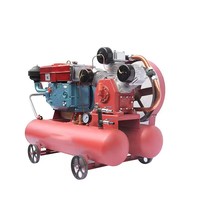 Compresseur d'air à vis industriel miniature à vente chaude, 12, refroidi par eau, moteur diesel, compresseur d'air