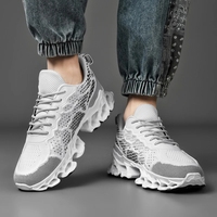 Chaussures de course pour hommes de luxe, respirantes, avec semelle en lame, amortissantes, antidérapantes, chaussures de sport tendance