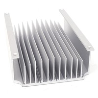 Supports de montage de dissipateurs thermiques en cuivre extrudé haute densité intégrés, série 6000, finition anodisée, services de découpe, pliage et soudage