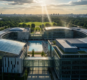 Bâtiments commerciaux modernes en structure acier préfabriquée, salles d'exposition, restaurants, librairies, cafés, centres d'apprentissage - Product Image 3