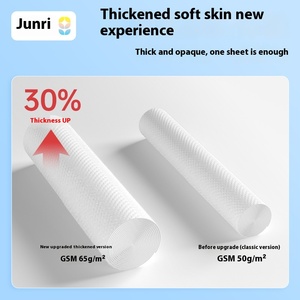 Junri ผ้าเช็ดทำความสะอาดในครัวเรือนแบบหนาไม่ทอแพ็ค10แผ่น19x14ซม. สำหรับเด็กทารก - Product Image 6