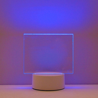 Lampe LED Illusion 3D Créative avec Tableau de Messages et Stylo, Décoration Acrylique DIY, Échantillon Gratuit, Vente Flash Amazon