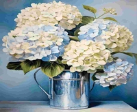 Hortensia Stilleven Bloemen Handgeschilderde 5d Milieuvriendelijke Diy Diamond Painting Woonkamer Eetkamer Decor