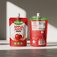 Pochette à bec verseur personnalisée imprimée avec film haute barrière pour jus de fruits, smoothies, boissons et emballages alimentaires liquides