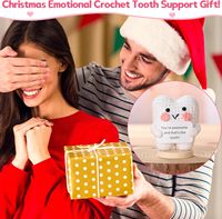 Poupée en peluche dentaire au crochet faite à la main, cadeaux inspirants pour assistant dentaire, avec carte, décoration de bureau pour dentistes et infirmières