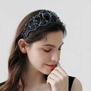 Ikat Rambut Fashion Buatan Tangan Manik-Manik Hitam Ikat Kepala Fashion untuk Anak Perempuan Aksesoris Rambut <span class=keywords><strong>YiWu</strong></span> Grosir - Product Image 3