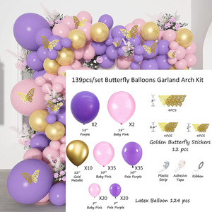 Kit arco e ghirlanda di palloncini fai-da-te, Set di decorazioni per palloncini per feste, per addio al nubilato e Baby Shower, matrimonio, compleanno, laurea - Product Image 2