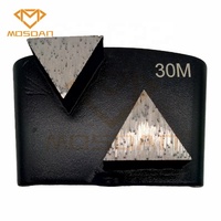 Outils d'ailes de meulage triangulaires doubles diamantées en béton Ez Change