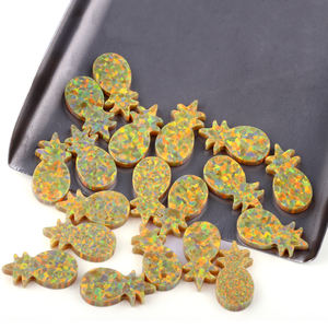 Nouveauté 2026 : Bijoux tendance en forme de fleur, pendentif trèfle, <span class=keywords><strong>opale</strong></span> synthétique, diverses formes et couleurs, breloques <span class=keywords><strong>opale</strong></span> percées - Product Image 3