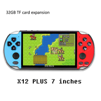 X12 Plus 7 pouces Mini systèmes de jeu rétro 16 Go 32 Go Console de jeu vidéo classique rétro portable