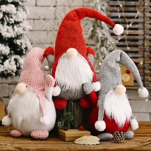 Xmas Gonk Dwarf Elf Plush Santa Faceless Doll Christmas Gnomes Decorations