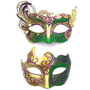Maschere di Carnevale per Uomo e Donna, <span class=keywords><strong>Maschera</strong></span> Veneziana Sexy in Pizzo, <span class=keywords><strong>Maschera</strong></span> da Gatta per Coppie, Maschere per Costume da Festa di Mardi Gras - Product Image 6