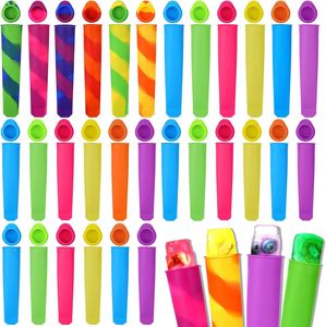 Summer Dessert <b>Maker</b> Eco Friendly Safe Soft Silicone Popsicle Mold Single Cell Ice <b>Cream</b> Tray - Product Image 2