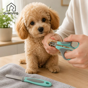 Tagliaunghie Verde per Animali Domestici, Trimmer a Doppia Faccia in Acciaio Inossidabile per Cani, Gatti, Conigli e Piccoli Animali - Product Image 1