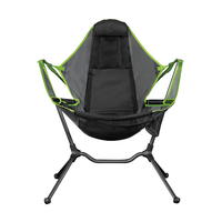 Nouvelle chaise à bascule pliable et portable en acier inoxydable, légère et durable, pour le camping en plein air, la randonnée, la pêche, le pique-nique