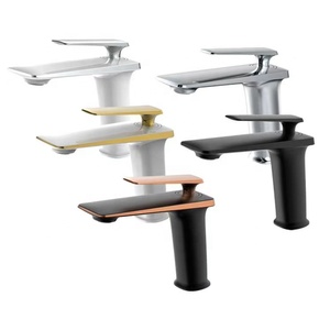Modern Design Hot Sell <strong>Fancy</strong> High End Basin <strong>Faucet</strong> Lead Free Brass Bathroom Black With Gold Luxury Basin <strong>Faucet</strong> for Bathroom