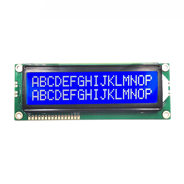 1602 LCD Moduler F/STN Transflective Negative LCD Display 5V 8/4 Bit Interface  6 O'Clock View Yellow-Green Lcd Modules