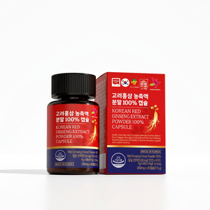 Herbal Nature HONGILCHEON Extracto de Ginseng Rojo Coreano en Polvo, Extracción Líquido-Sólido 100%, Grado Alimenticio, Cápsulas de 250mg X 30 - Product Image 2